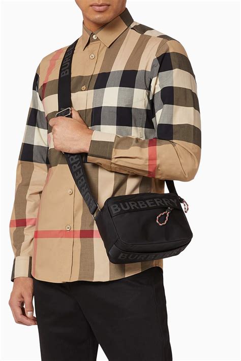 mens fold over bag burberry|luxury sling bag for men.